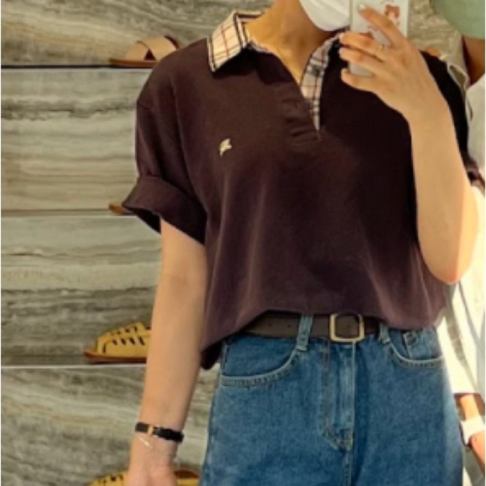 Burberry Brown Polo Shirt